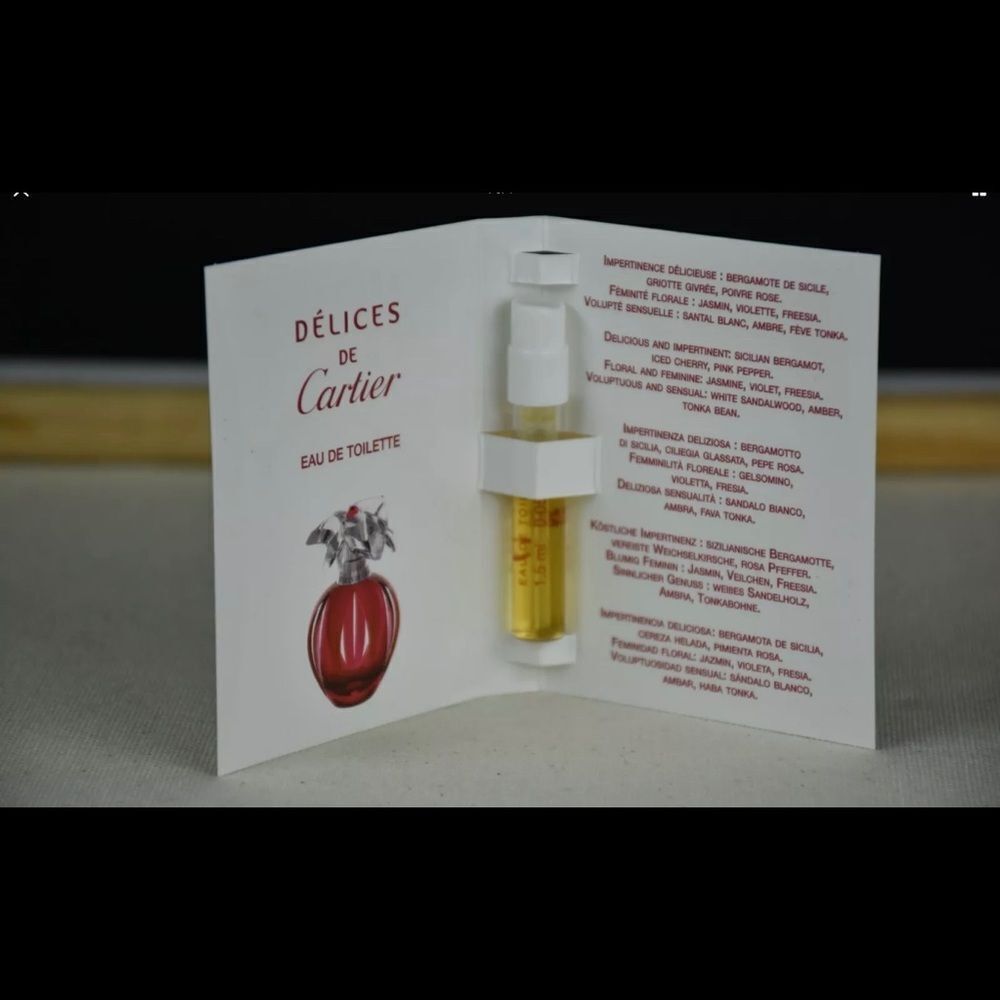 DELICES DE CARTIER 1.5ML Eau DeToilette MINI Spray
